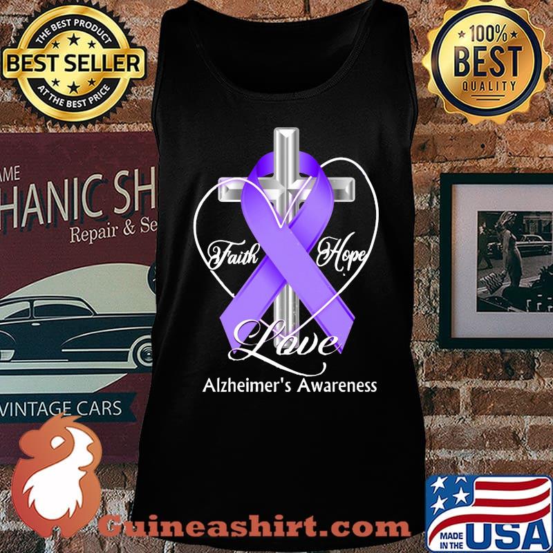 Faith hope love alzheimers awareness s Tank top