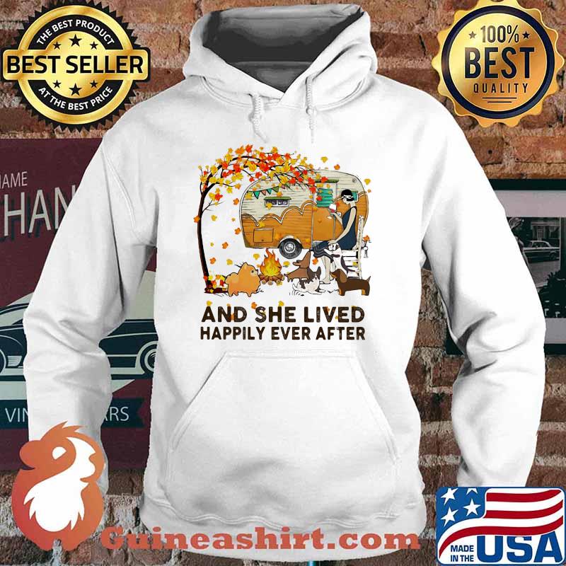 Fall Girl camping with dogs and she lived happily ever after s Hoodie