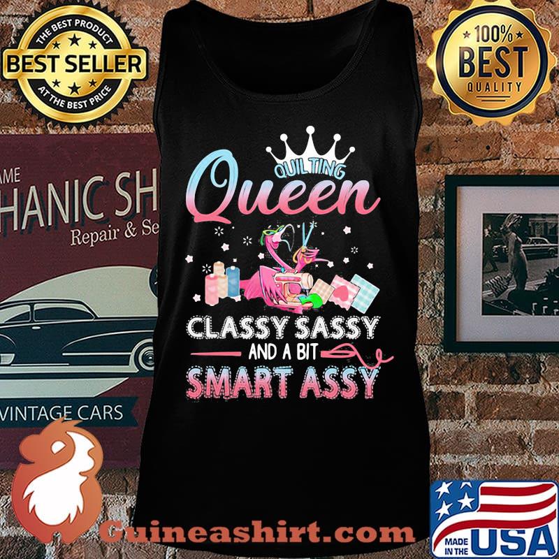 Flamingo sewing Queen classy sassy and a bit smart assys s Tank top