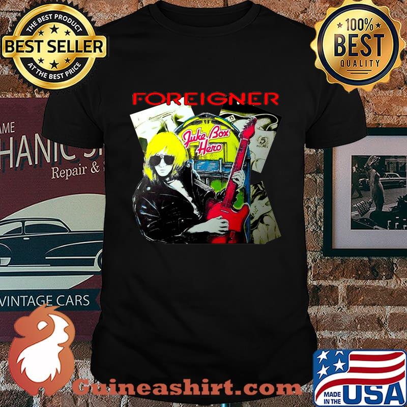 Foreigner band juke box hero shirt