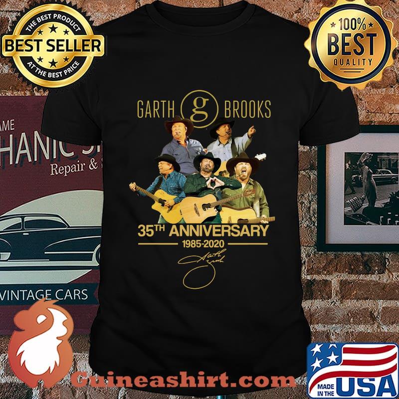 Garth brooks 35th anniversary 1985 2020 signatures shirt
