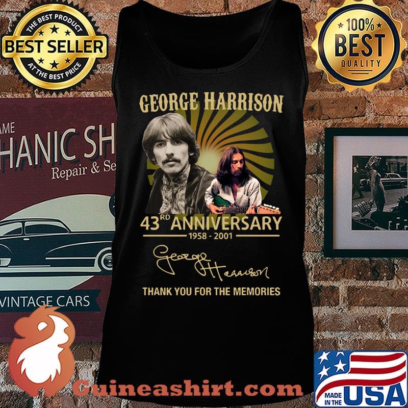 George harrison 43rd anniversary 1958 2020 thank you for the memories signatures s Tank top