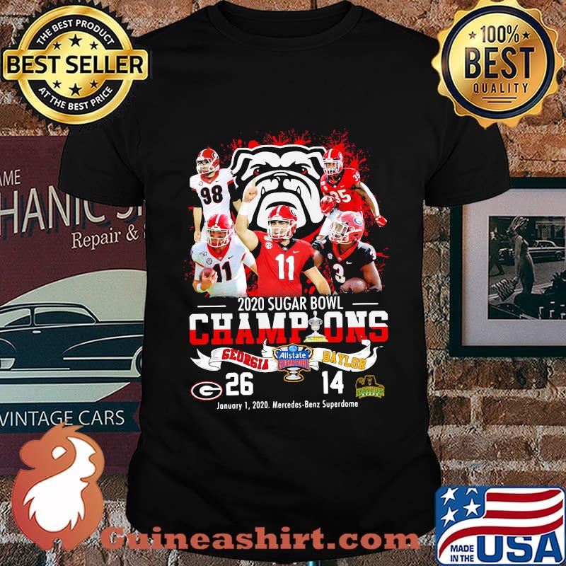 Georgia bulldogs 2020 sugar bowl champions shirt