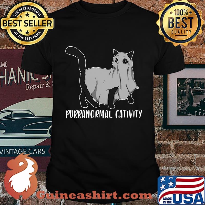 Ghost black cat purranormal cativity shirt