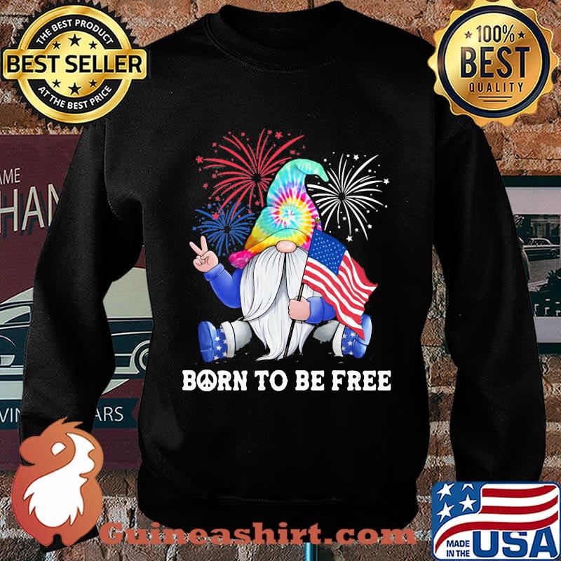 Gnomes born to be free american flag independence day s Sweater