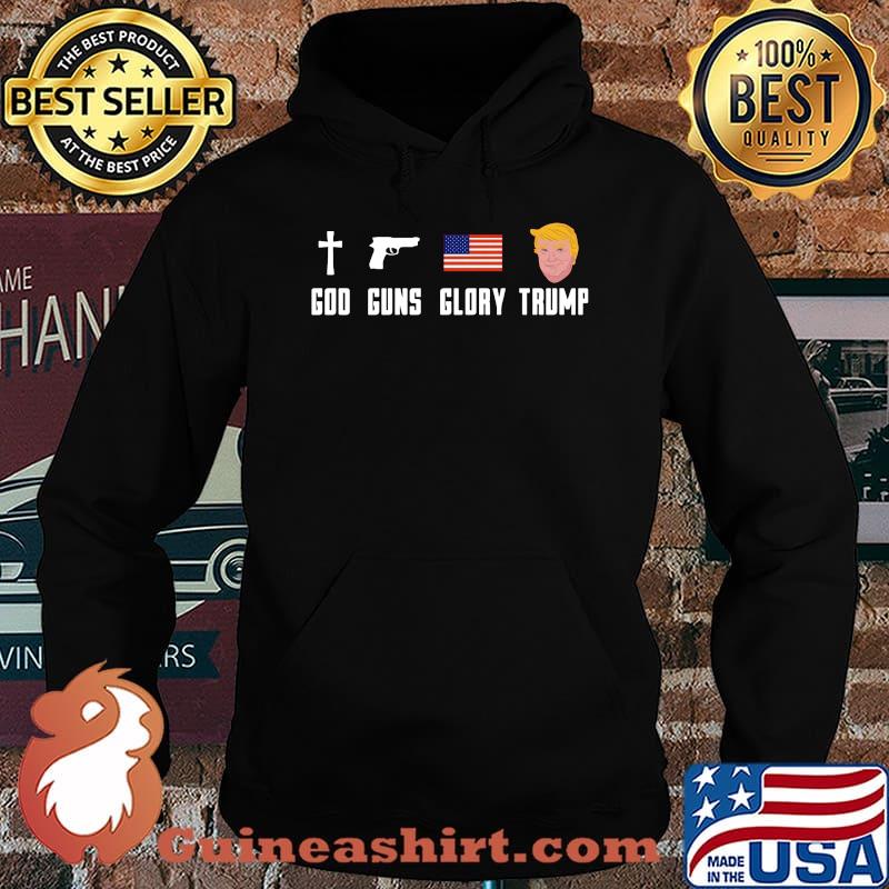 God guns glory trump american flag independence day s Hoodie