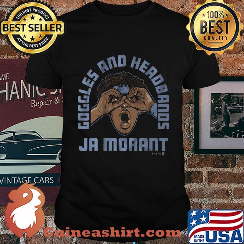 Goggles and headbands ja morant basketball shirt