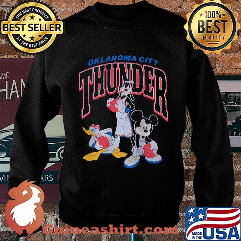 Goofy donald duck and mickey mouse football player oklahoma city thunder s Sweater