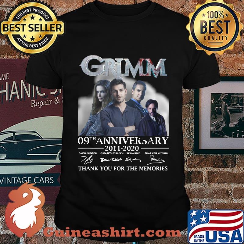 Grimm 09th anniversary 2011 2020 thank you for the memories signatures shirt