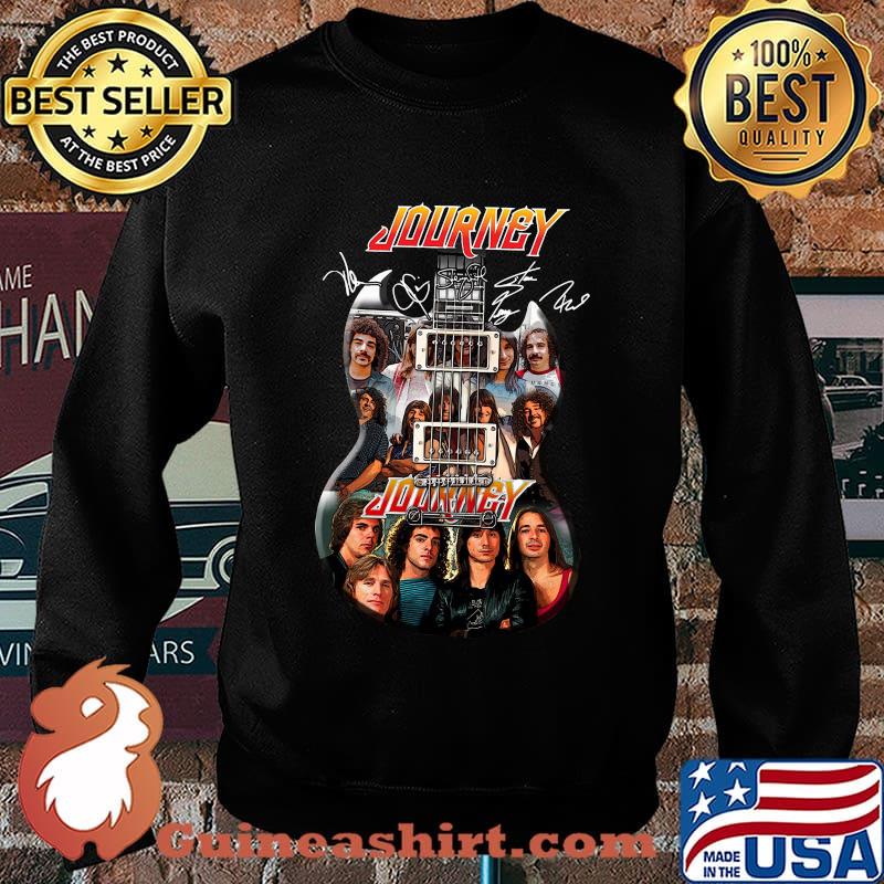 Guitar journey band members signatures s Sweater