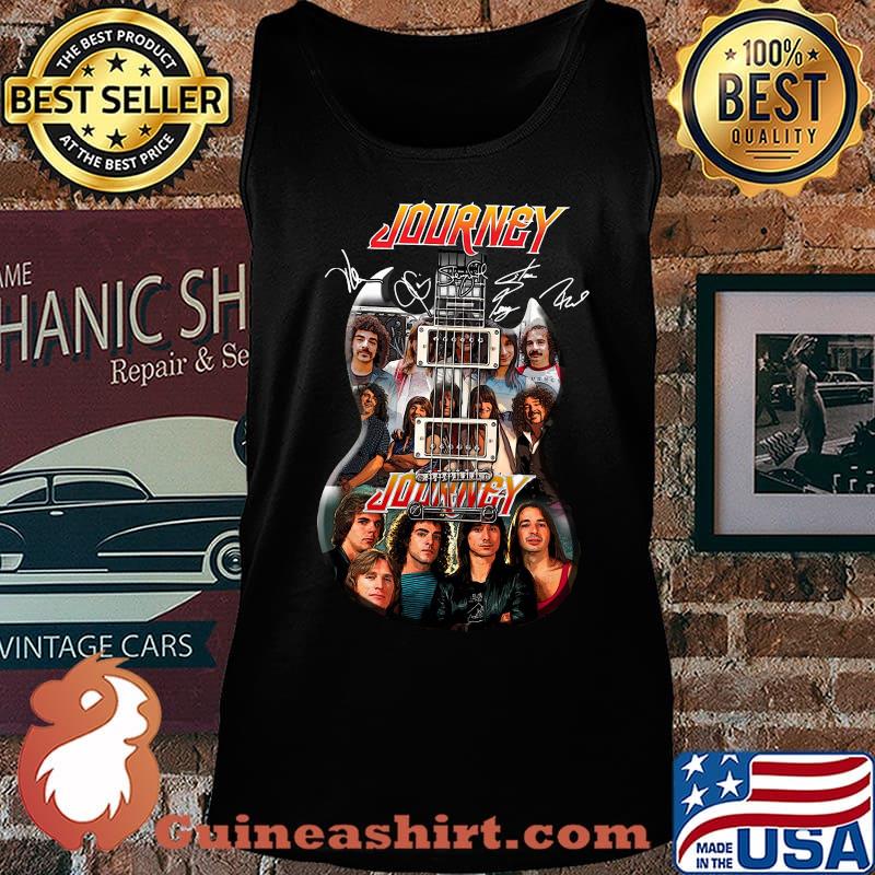 Guitar journey band members signatures s Tank top
