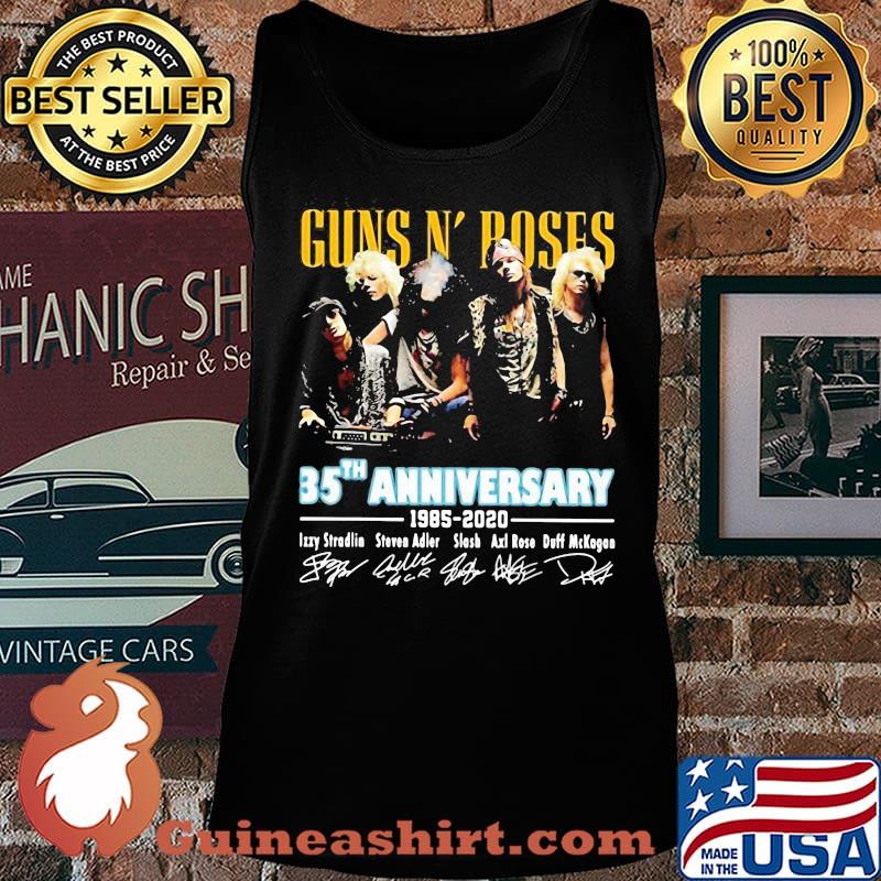 Guns n rose 35th anniversary 1985 2020 members signatures s Tank top