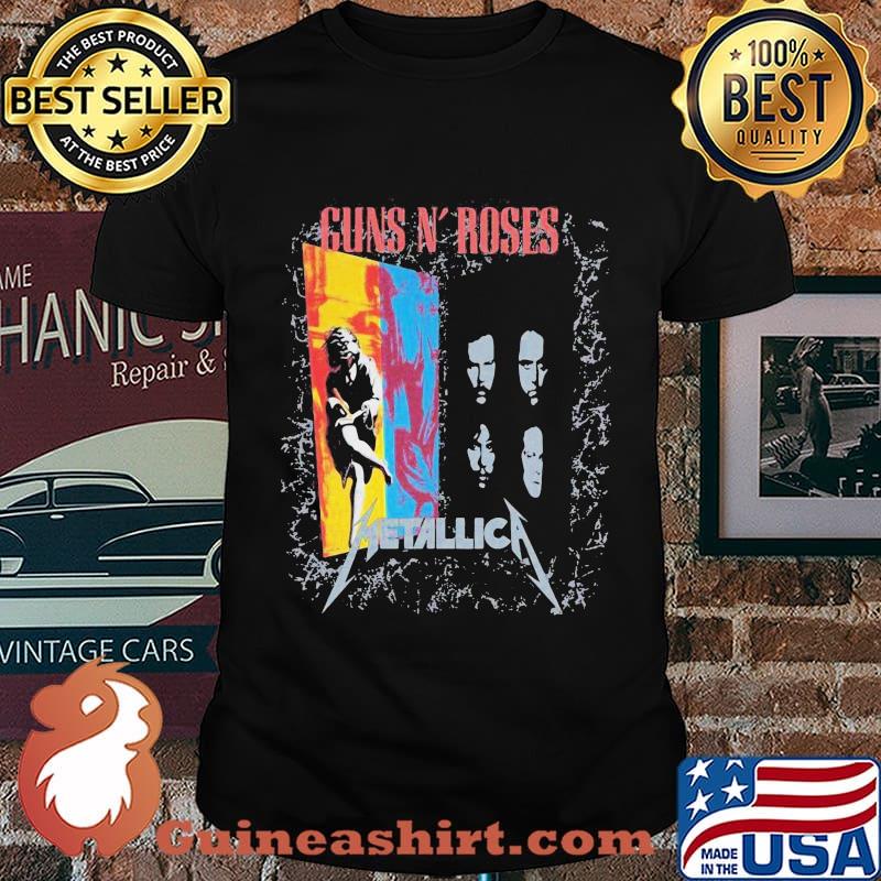 Guns n roses metallica band shirt