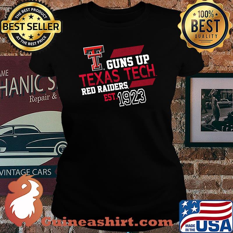 Guns up texas tech red raiders est 1923 s Laides tee