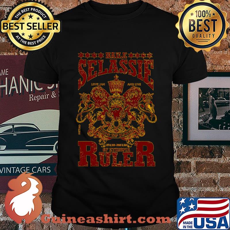Haile selassie king of king of ethiopia ruler shirt
