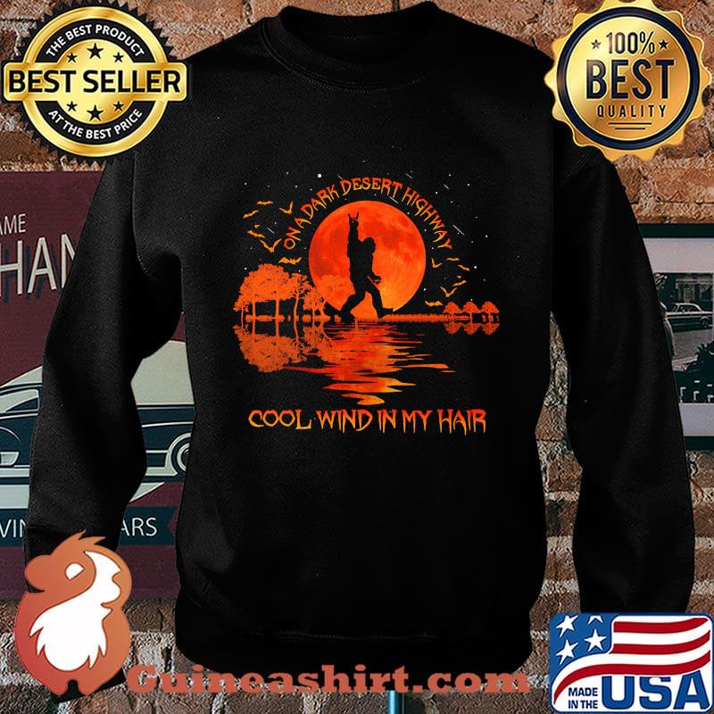 Halloween bigfoot on a dark desert highway cool wind in my hair moon s Sweater