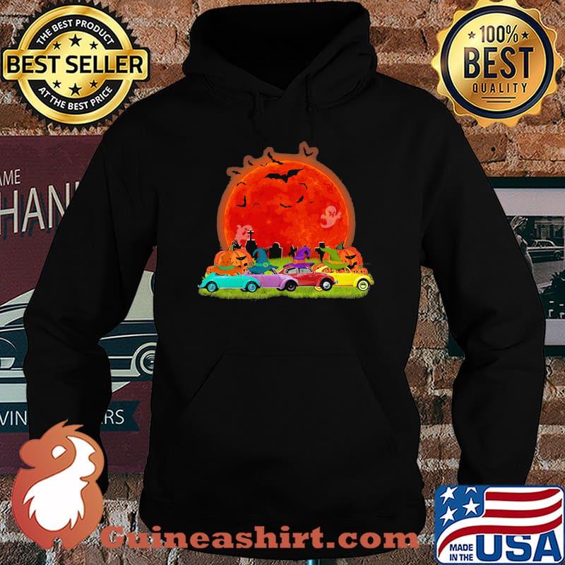 Halloween color cars pumpkin moon s Hoodie