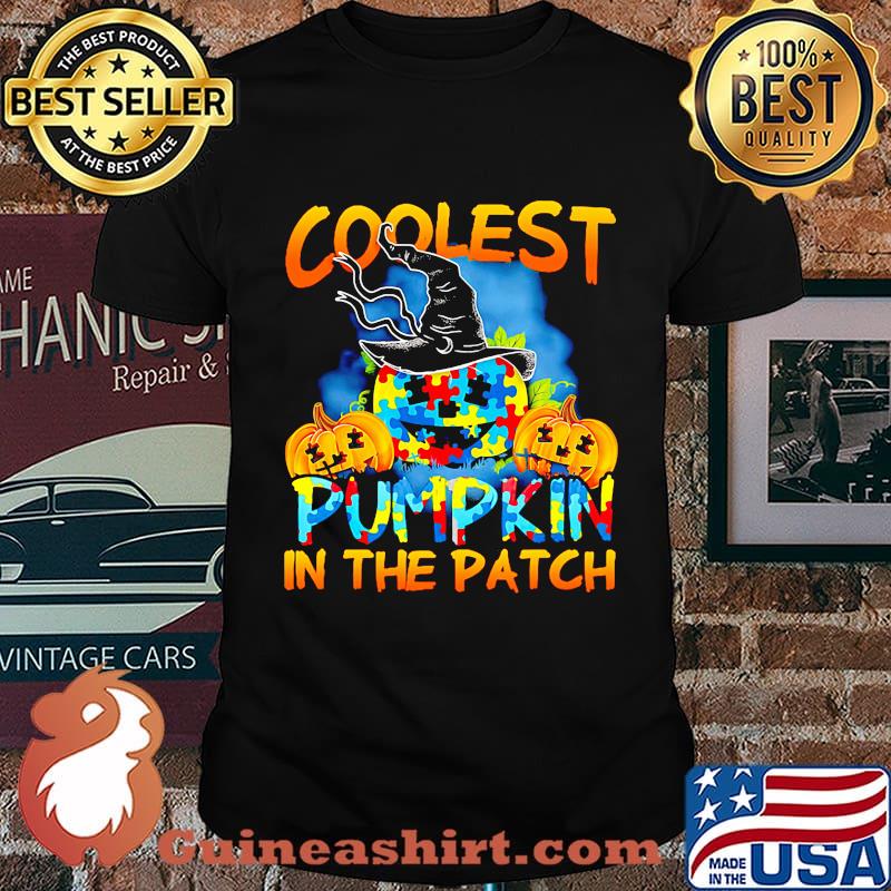 Halloween coolest pumpkin in the patch autism shirt