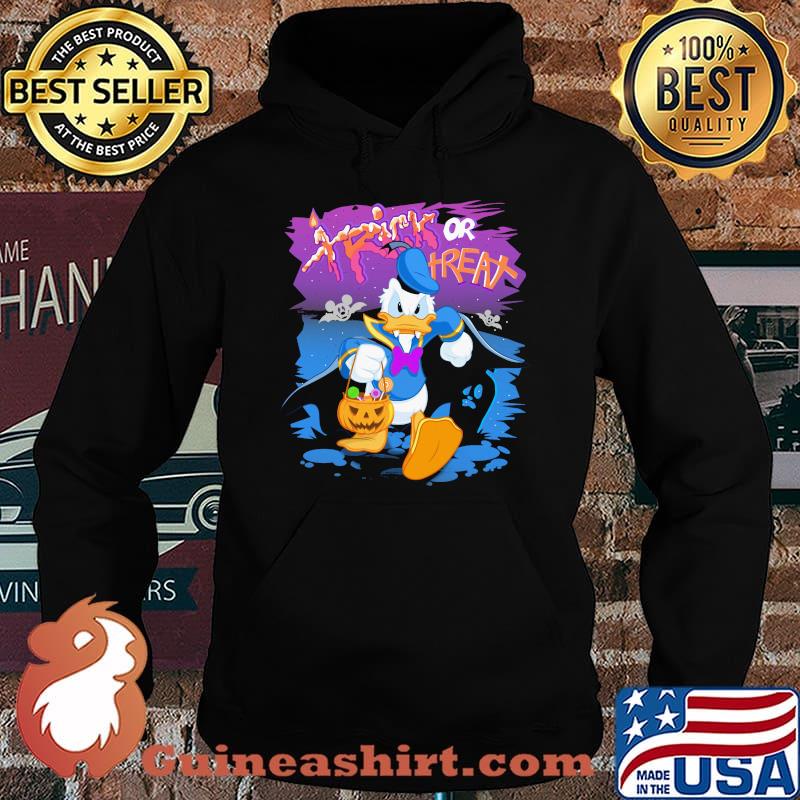 Halloween donald duck trick or treat pumpkin s Hoodie