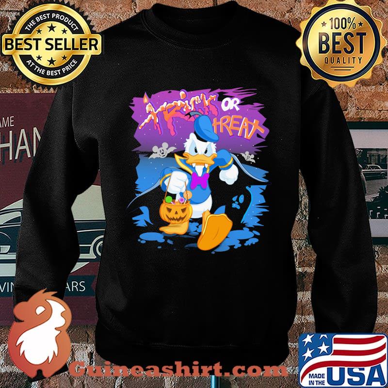 Halloween donald duck trick or treat pumpkin s Sweater