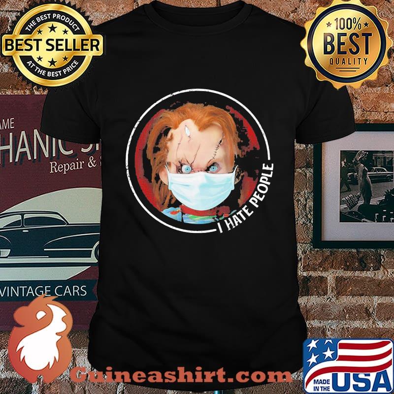 Halloween good boys mask i hate people shirt