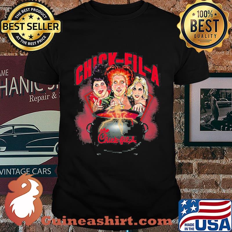 Halloween hocus pocus witch chick fil a shirt
