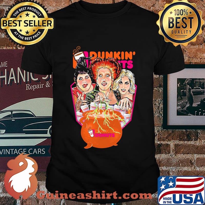 Halloween hocus pocus witch dunkin donuts shirt