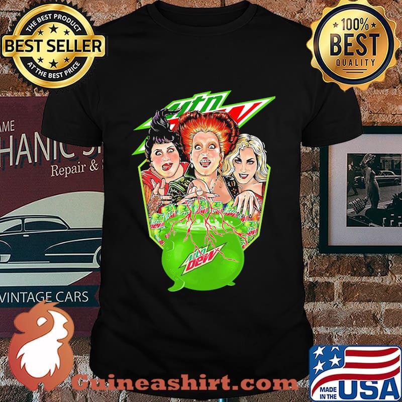 Halloween hocus pocus witch mountain dew shirt