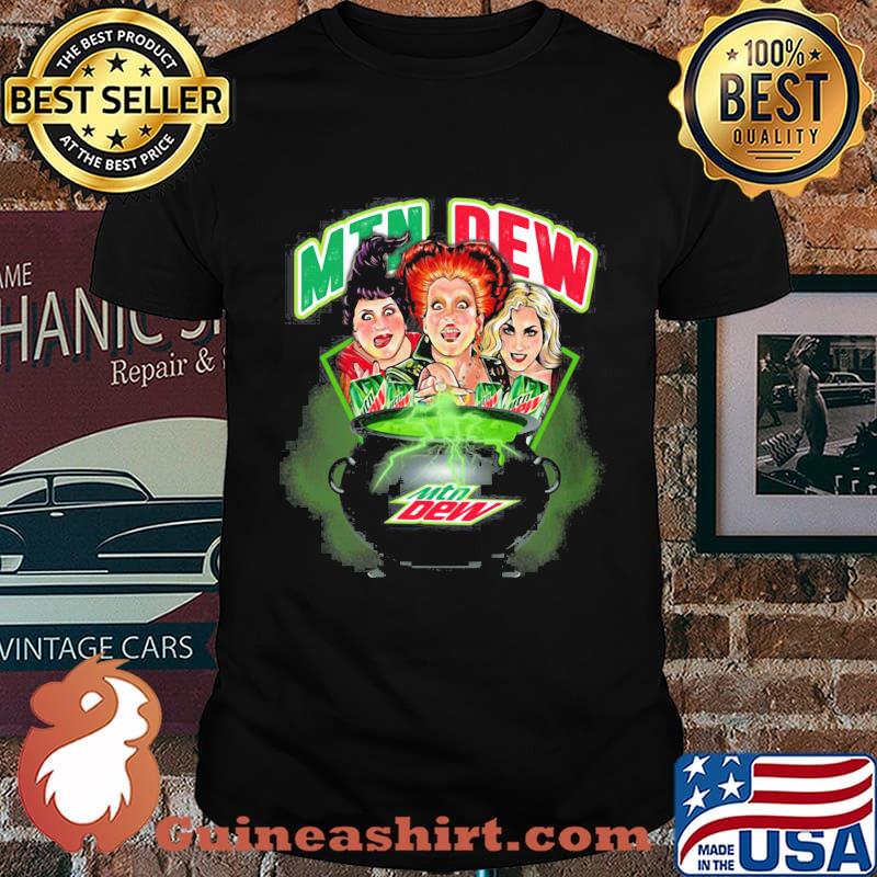 Halloween hocus pocus witch mountain dew shirt