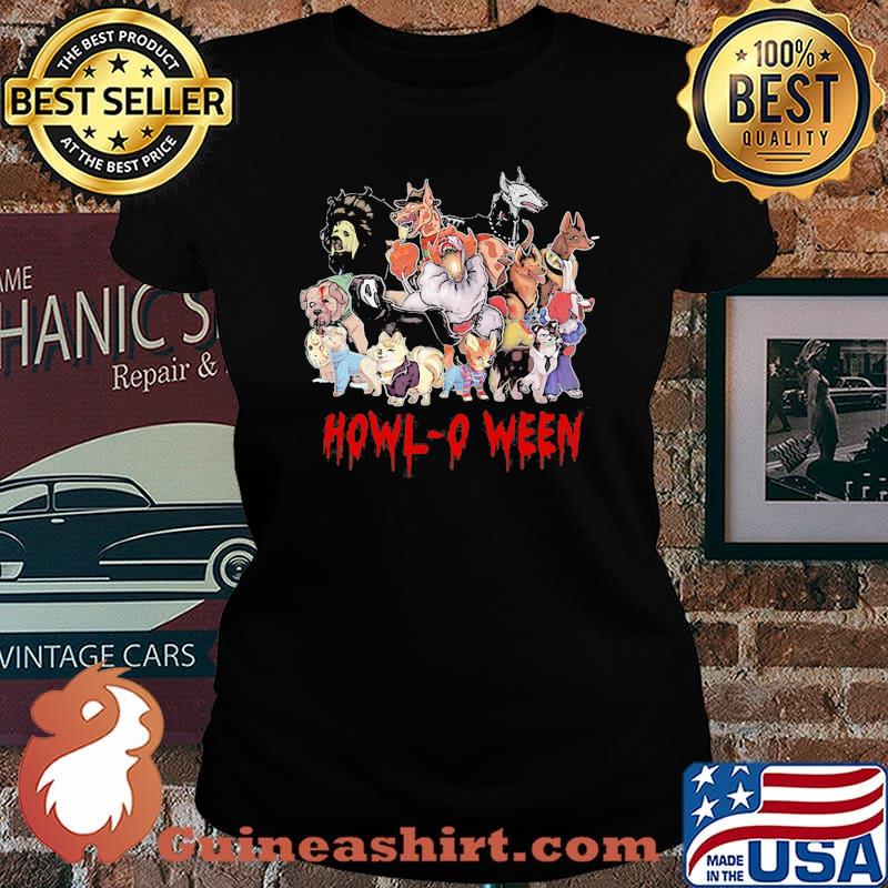 Halloween horror characters animals howl-o ween s Laides tee