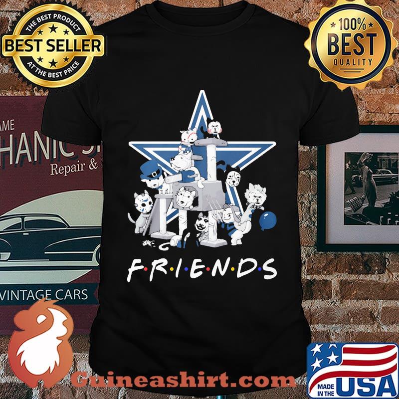 Halloween horror characters cats dallas cowboys friends shirt