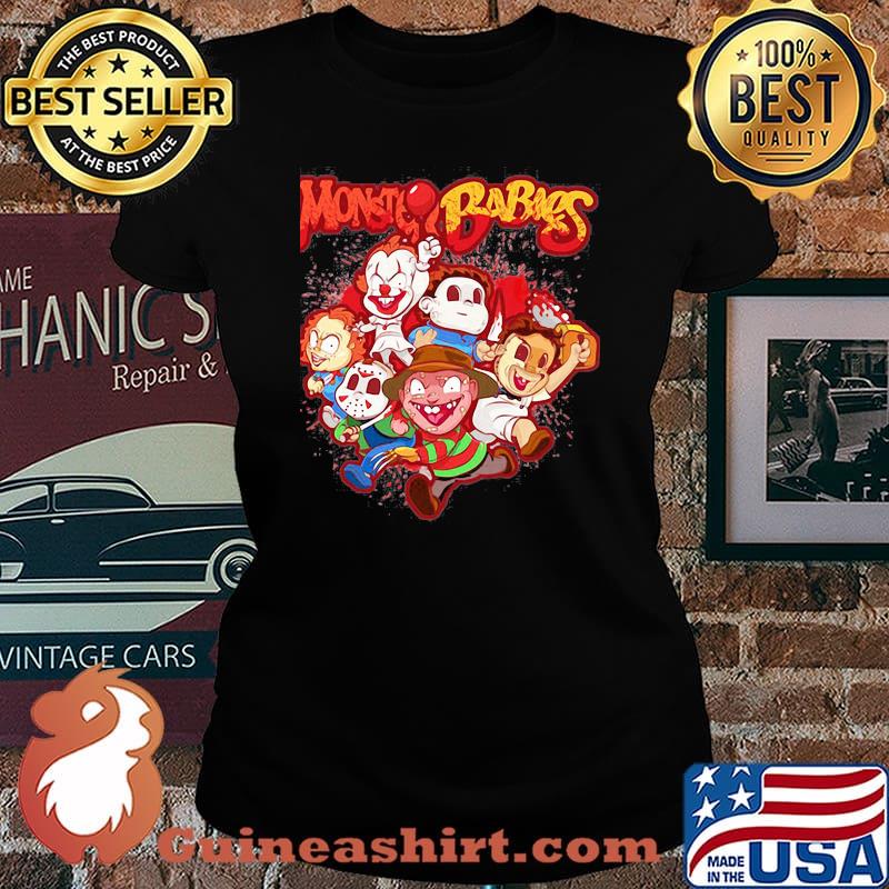 Halloween horror characters chibi monster babnes s Laides tee