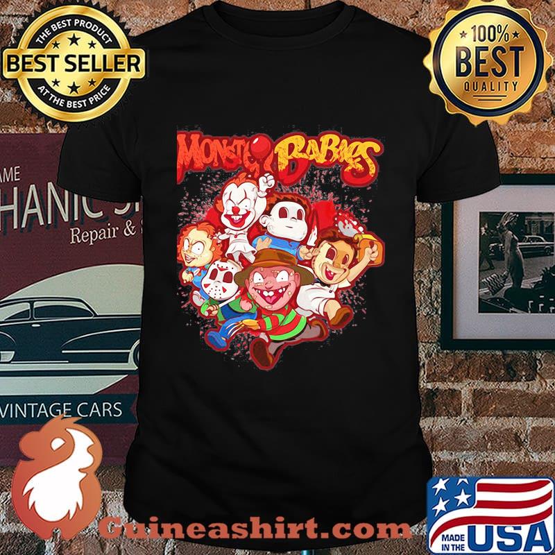 Halloween horror characters chibi monster babnes shirt