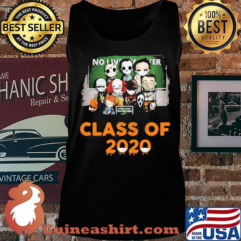 Halloween horror characters chibi no lives matter class of 2020 mask s Tank top