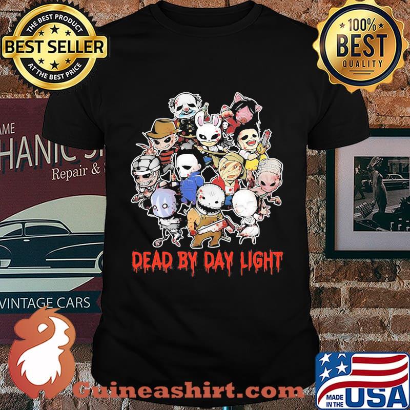 Halloween horror characters dead by day light black shirt
