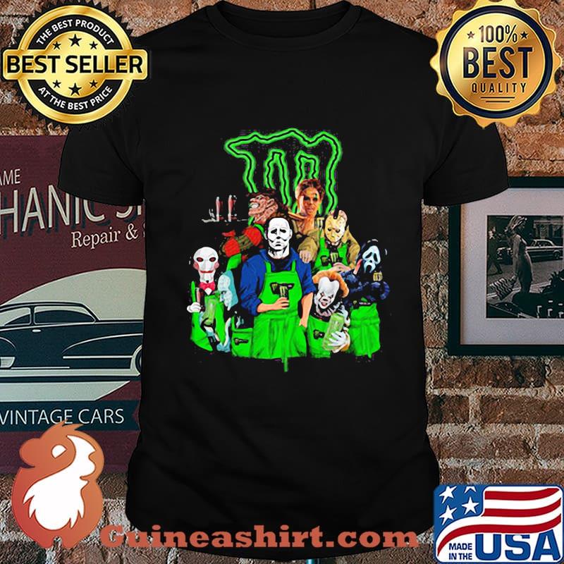 Halloween horror characters drinking monster shirt