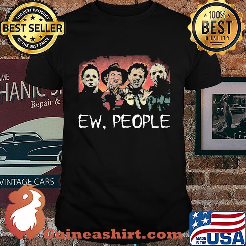 Halloween horror characters ew people shirt