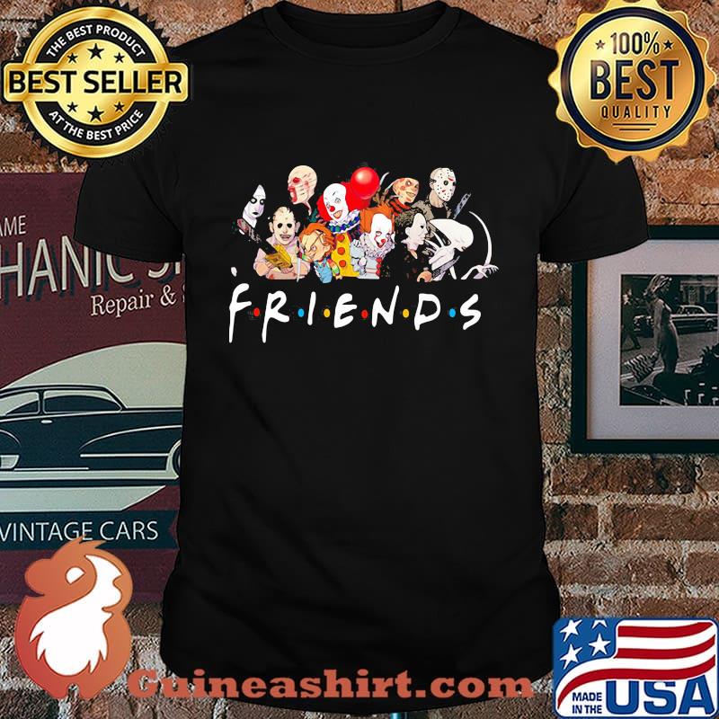 Halloween horror characters friends shirt