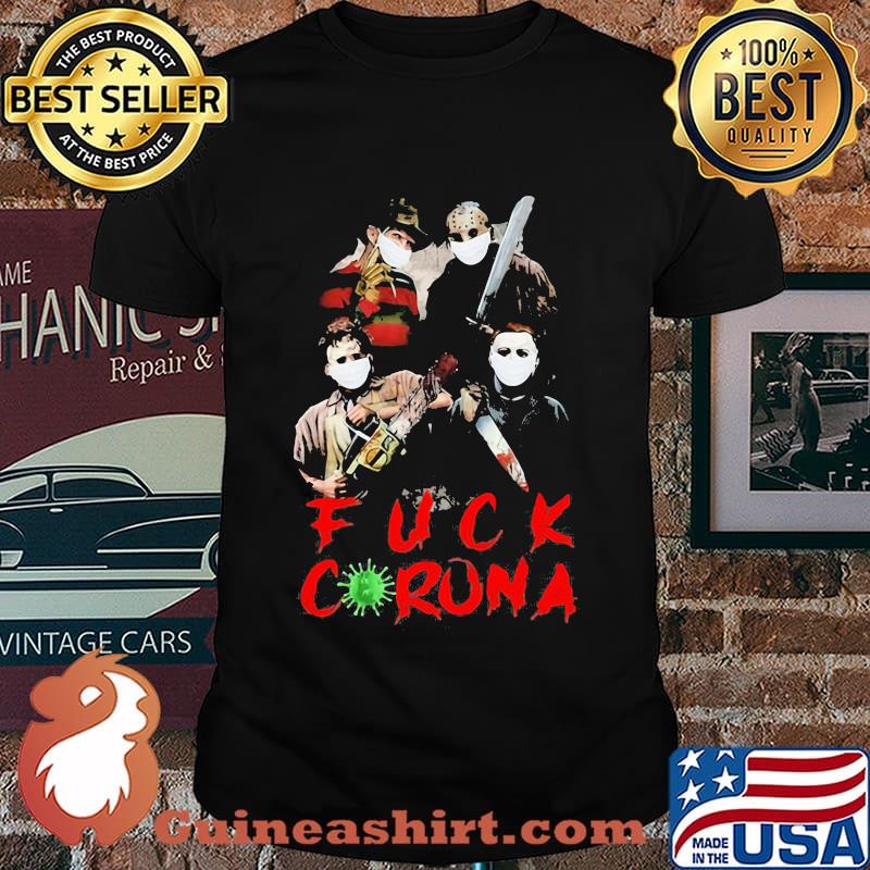 Halloween horror characters fuck coronavirus shirt