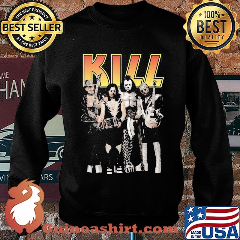 Halloween horror characters kill kiss band s Sweater