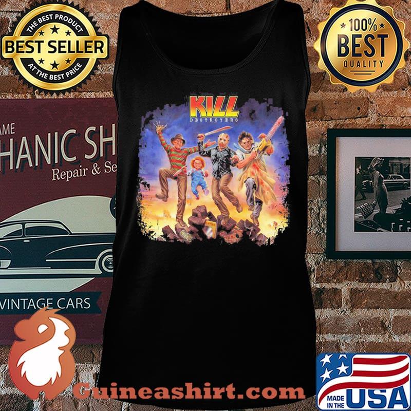 Halloween horror characters kiss destroyers s Tank top
