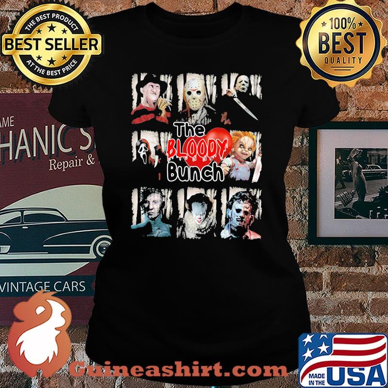 Halloween horror characters the bloody bunch s Laides tee