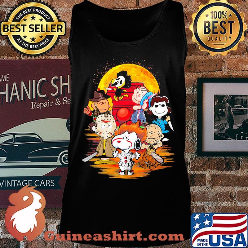Halloween horror characters the peanuts moon s Tank top