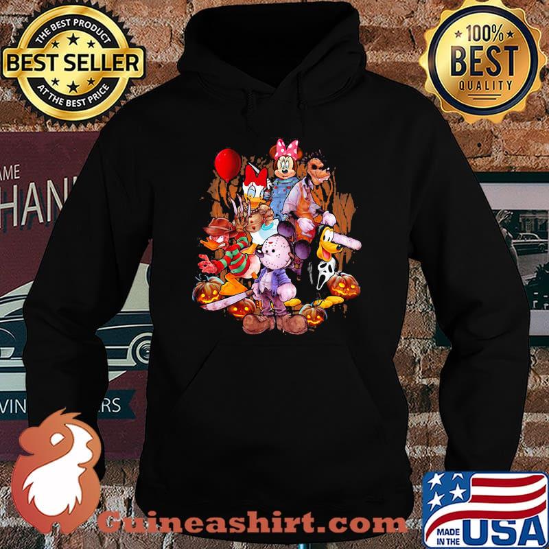 Halloween horror mickey mouse characters cartoon s Hoodie