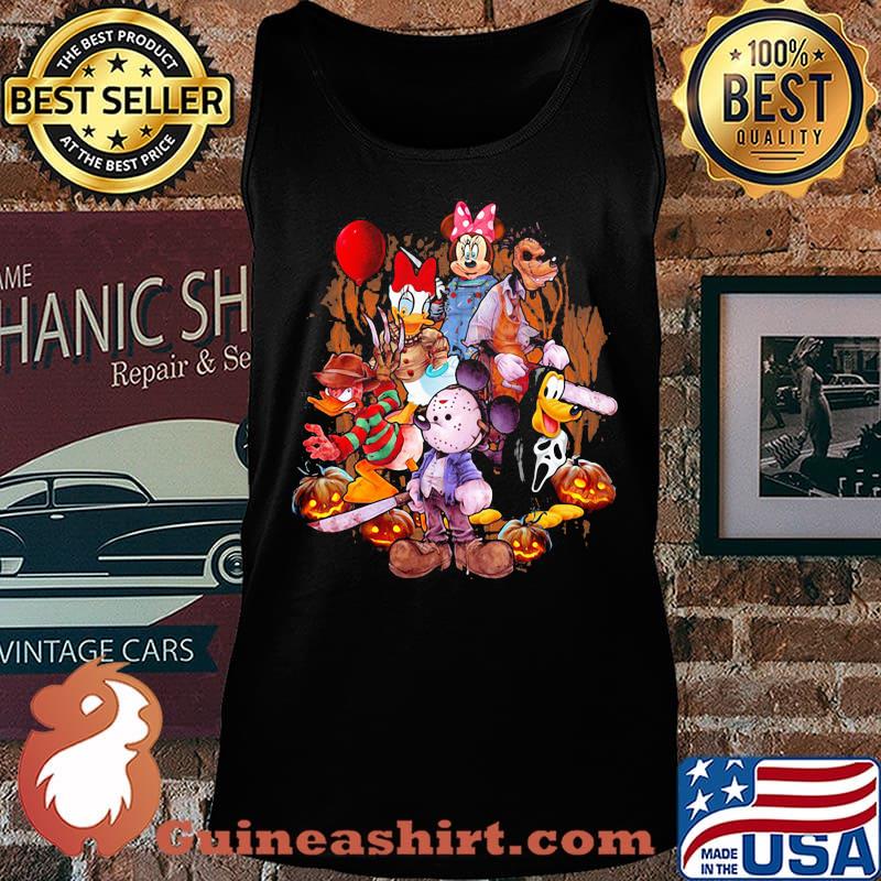 Halloween horror mickey mouse characters cartoon s Tank top