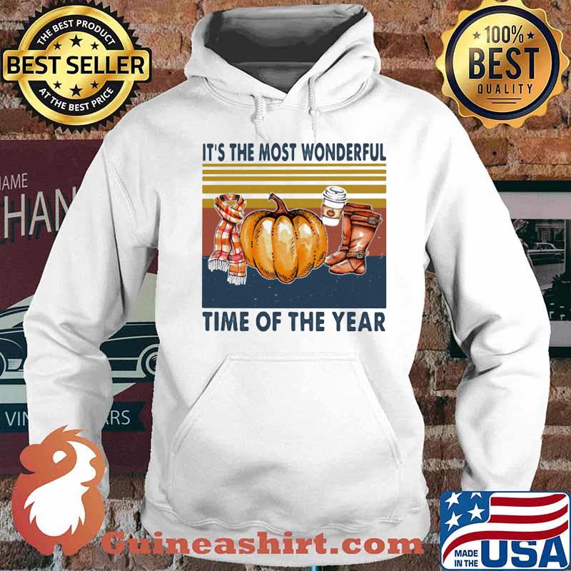 Halloween it's the most wonderful time of the year pumpkins vintage retro s Hoodie