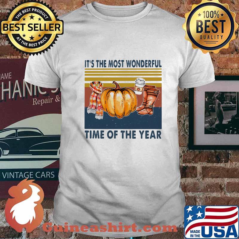 Halloween it's the most wonderful time of the year pumpkins vintage retro shirt