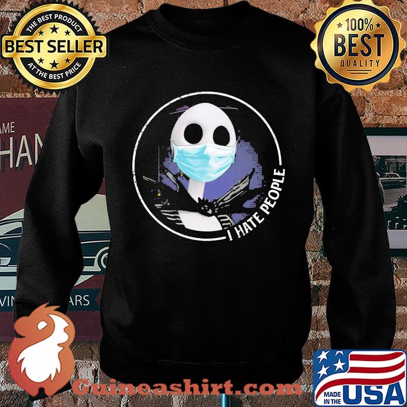 Halloween jack skellington a mask i hate people s Sweater