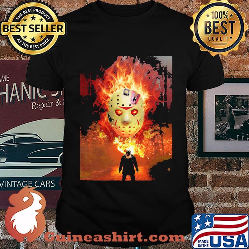 Halloween jason voorhees fire shirt
