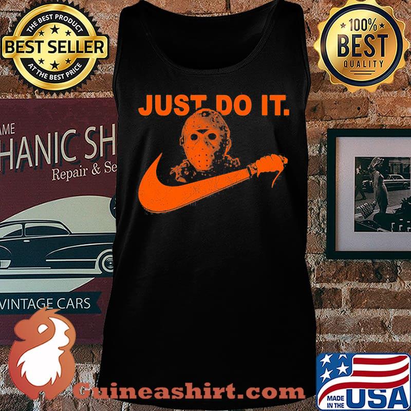 Halloween jason voorhees just do it nike logo s Tank top